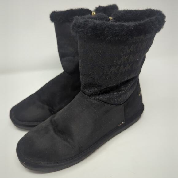 Michael Kors Shoes - Michael Kors Black Faux Fur Boots Shoes Womens Size 5